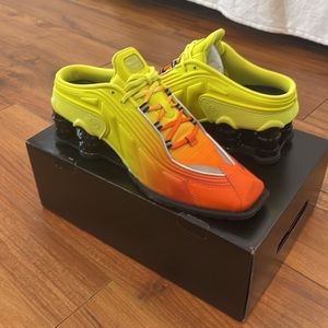 NIKE X Martine Rose shox orange and yellow size 9.5 . NEVER BEEN WORN!